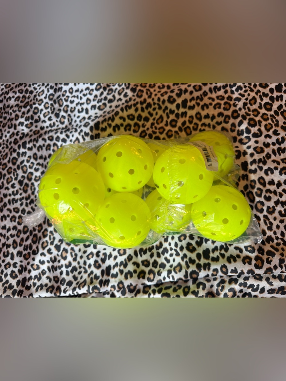 Neon Yellow Practice Pickleball Balls - Pack of 10